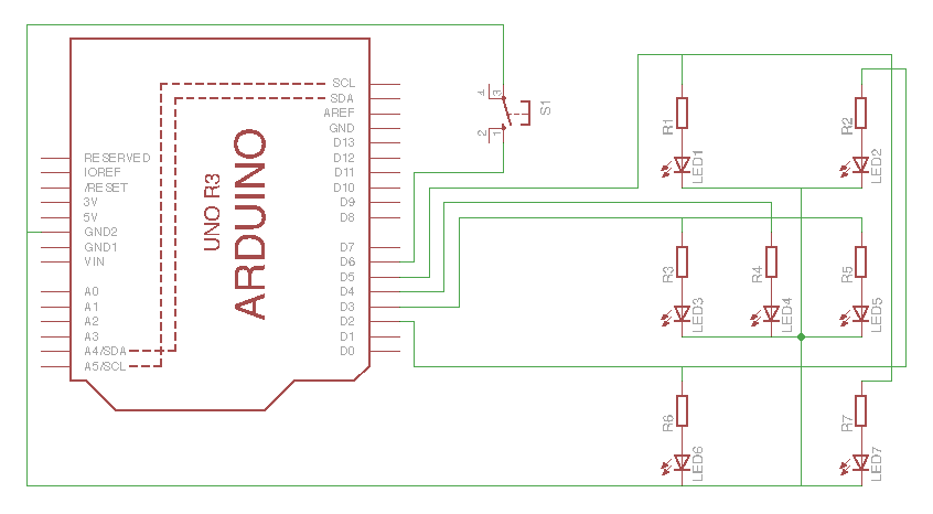 Arduino Dice Schematic
